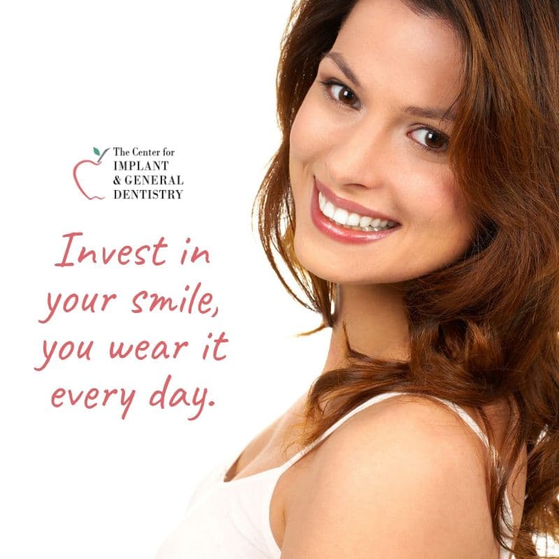 Invest in your smile, you wear it every day. (1)